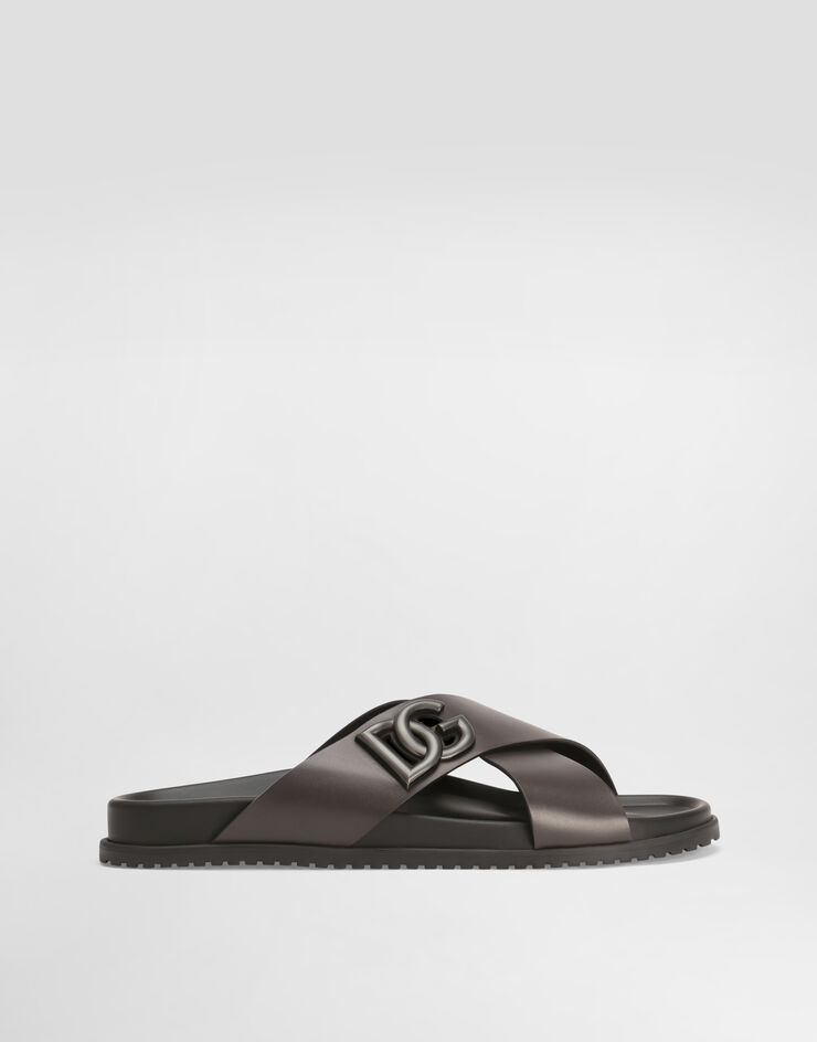 Dolce & Gabbana Sandalo in pelle di vitello Marrone A80525A9Q67