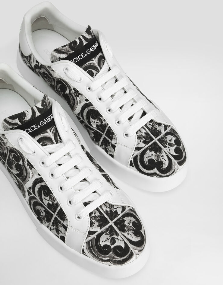 Dolce & Gabbana Majolica-print Portofino light strobel sneaker Multicolor CS2330A9R22