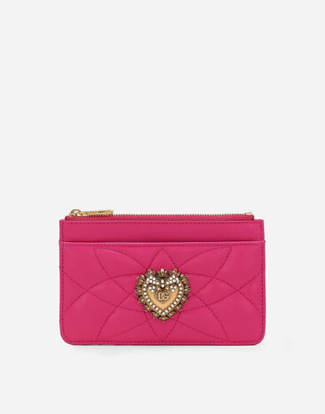 Dolce & Gabbana Medium Devotion card holder Pink BI1261AV967